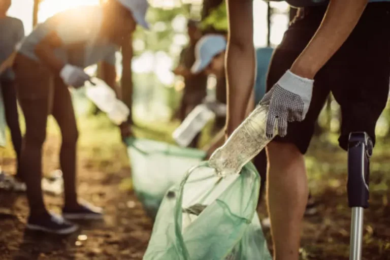 recycling PET plastic bottle